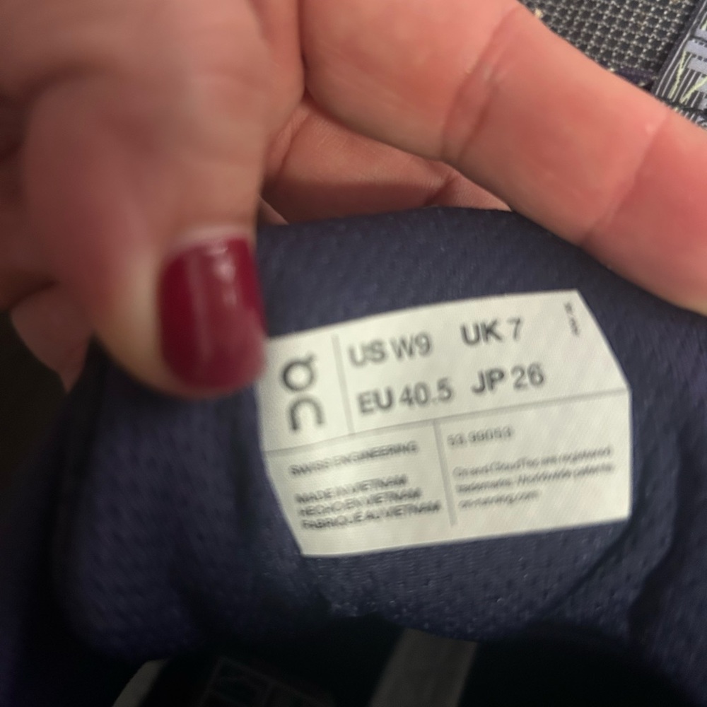 DQ Women's Navy and Gray Sneakers - Picture 4 of 4